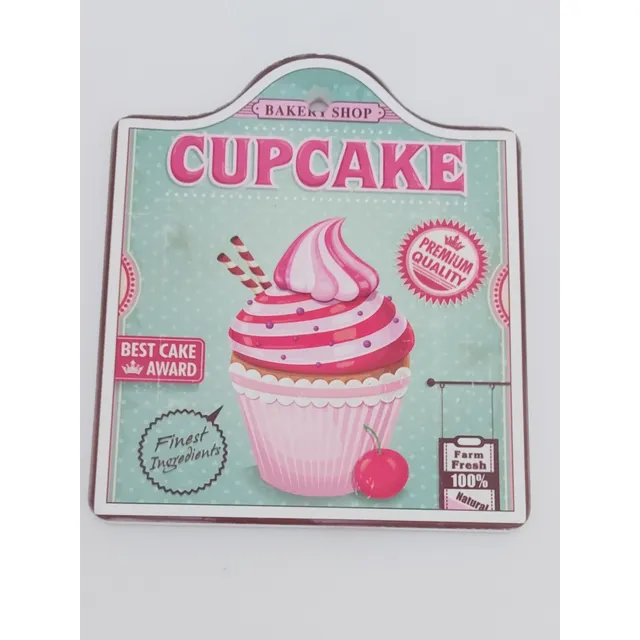 Quadro Decorativo Cupcake 