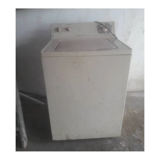 Lavadora Ge 12kg Usada Color Gris Claro