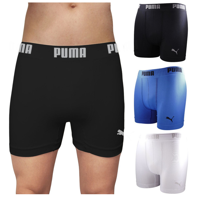 Kit 3 Cueca Boxer Puma Respirável Cós 40m Masculino Original Kit 3 Cueca Boxer Puma Respirável Cós 40m Masculino Original