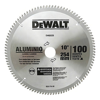 Disco Serra Circular P/ Aluminio 10 254mm 100 Dentes Dewalt Disco Serra Circular P/ Aluminio 10 254mm 100 Dentes Dewalt