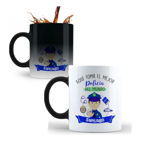 12 Tazas Mágicas, Doradas, Con Cucharilla, Personalizadas