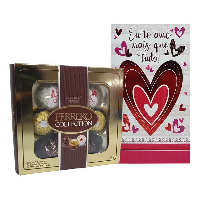 Kit De Presente Para Amor Ferrero Rocher Collection Paixao