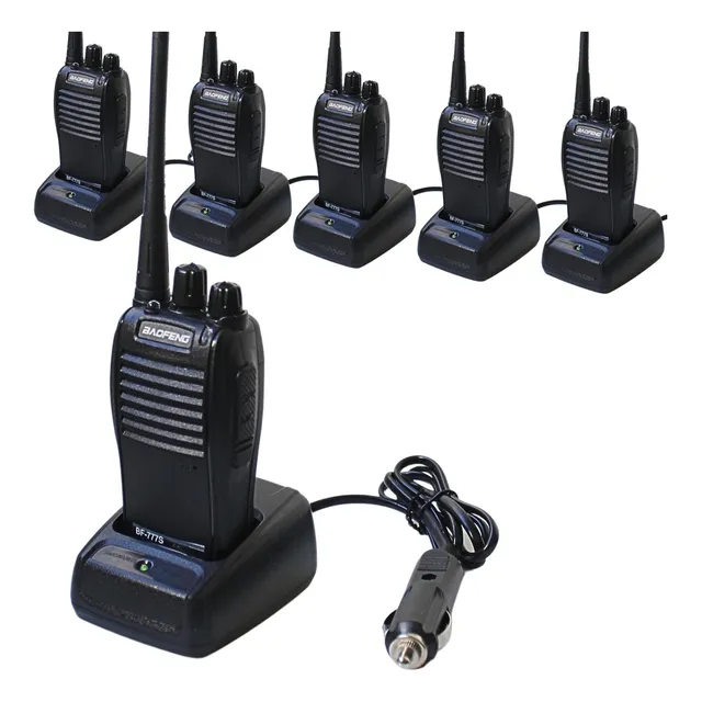 10 X Rádio Ok Tok Baofeng 777s Carregador 12v Carro Caminhão