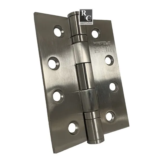 Bisagra Häfele Acero Inox Sus 201 De 4 X3 X3mm Con Rulemanes