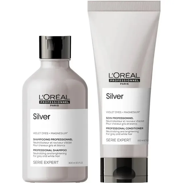 Shampoo Silver 300ml + Acondicionador 200ml Loreal