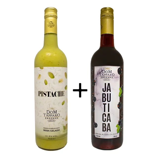 Licor De Pistache Mais Licor De Jabuticaba Dom Tapparo 750ml