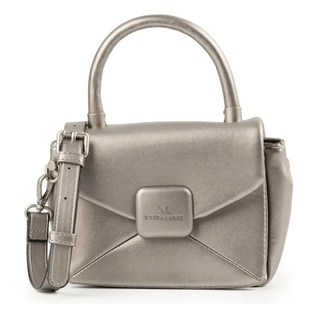 Cartera Con Solapa Xl Extra Large Tally Peltre