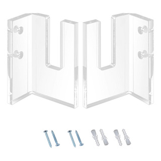 Soporte Fijo De Acrílico Para Montaje En Pared, 2 Pares Soporte Fijo De Acrílico Para Montaje En Pared, 2 Pares