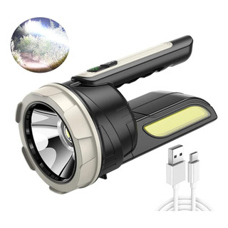 Linterna Potente Brillo Led Recargable Multiusos Luz Lateral Linterna Potente Brillo Led Recargable Multiusos Luz Lateral