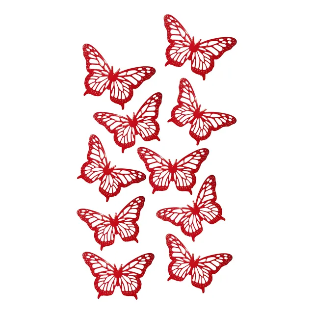 10 Mariposas Caladas Metalizadas O Eva Irs, Centro De Mesas