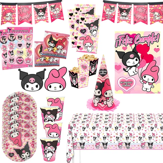 Kit Mesa Descartables + Deco Cumpleaños Vip Disney Oficial