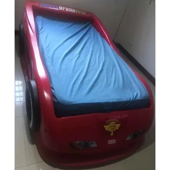 Cama Individual Cars De Plastico 2 Colchones Infantil Car