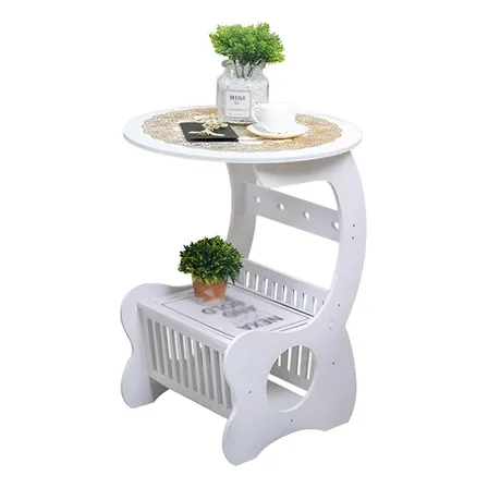 Velador Mesa Minimalista Auxiliar Revistero Hogar