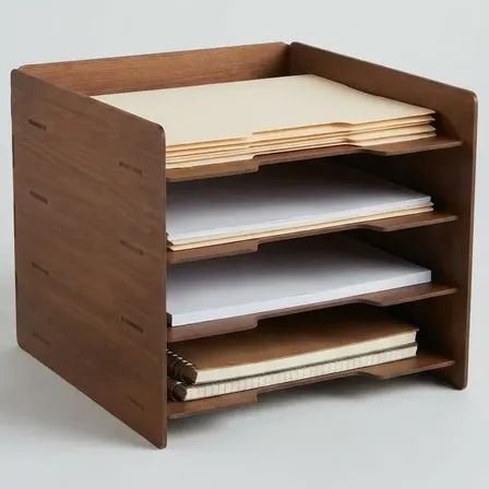 Organizador De Mesa Horizontal A4 Souza Mdf