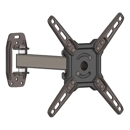 Suporte Articulado De Parede Pratikus Para Tvs De 15 A 58 Preto