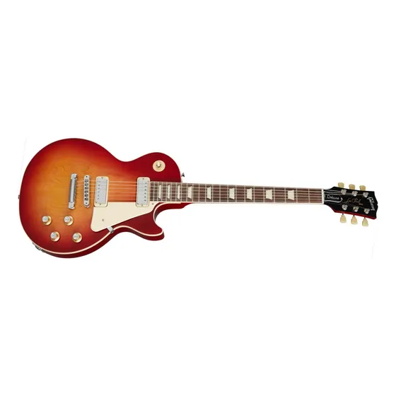 Material da escala Gibson Les Paul Deluxe 70 Cherry Sunburst, jacarandá, orientação à mão direita