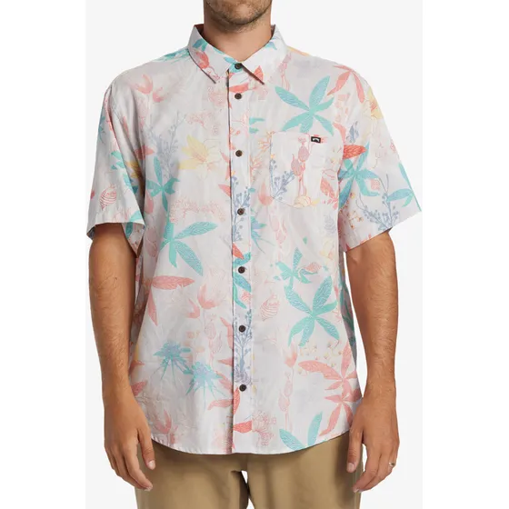 Camisa Billabong Hombre Sundays Ss Multicolor