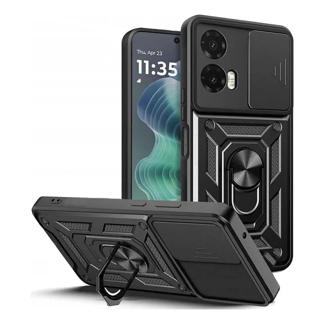 Case Moto G35 5g - Soporte Mágnetico Protector De Camara