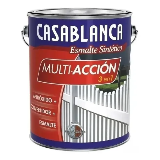 Esmalte + Convertidor + Antioxido 3 En 1 Negro X 4 Lts