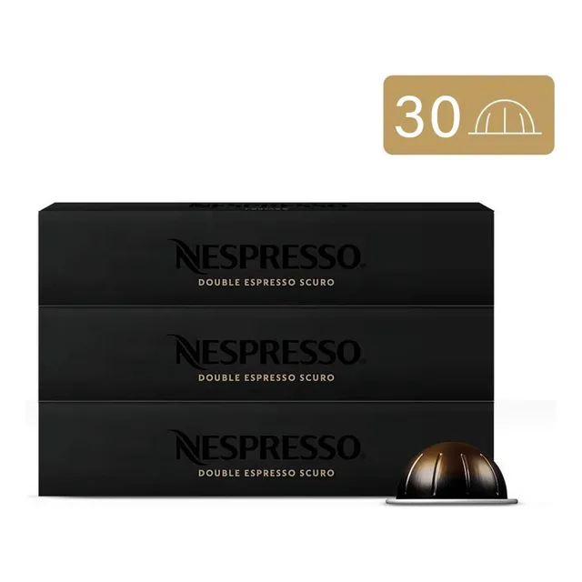 30 Cápsulas De Café Nespresso Vertuo Double Espresso Scuro