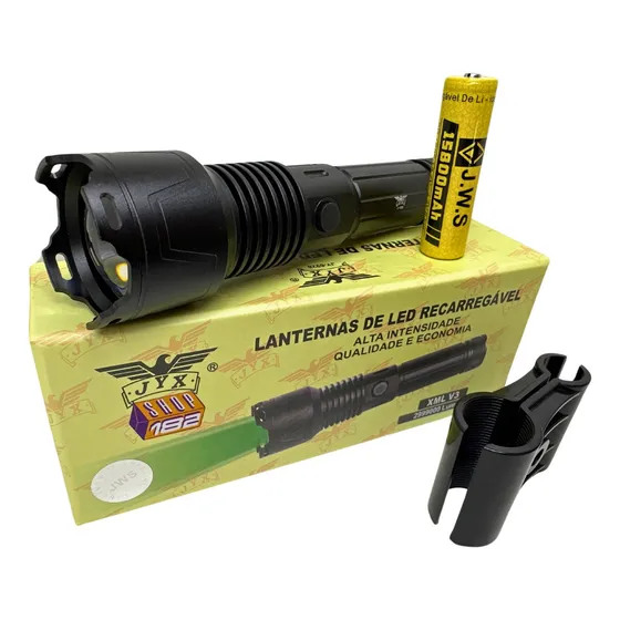 Lanterna Tática Luz Verde Led V3 C/ Suporte Armas Caça 500mt