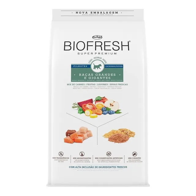 Alimento Biofresh Super Premium para perro cachorro de raza grande y gigante sabor mix de 15 kg