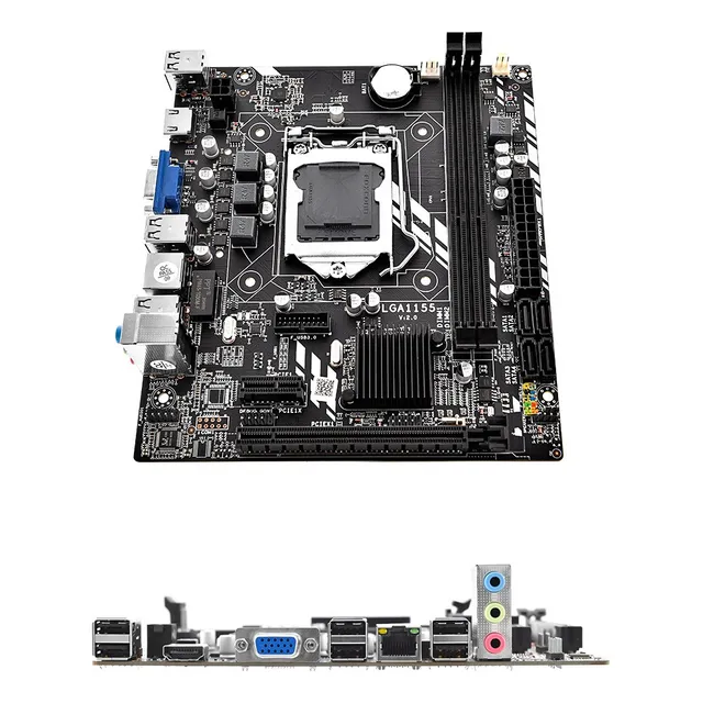 Placa Base H61m 1155 Pines Ddr3 Interfaz Hd De Doble Canal