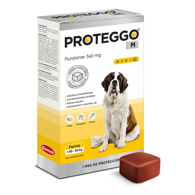 Antipulgas Proteggo M De 40 A 56kg