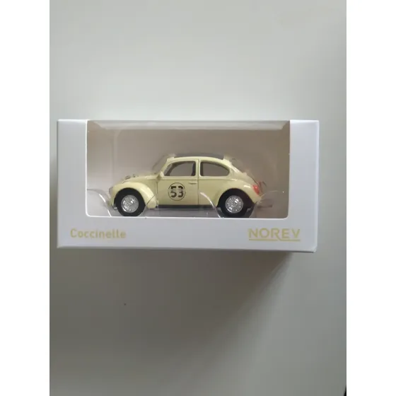 Norev - Volkswagen Beetle Coccinelle Herbie Esc. 1/64 Branco