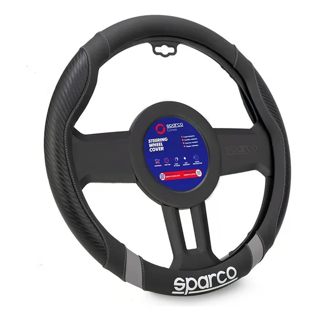 Cubre Volante Forro De Timon Fibra Carbono Sparco