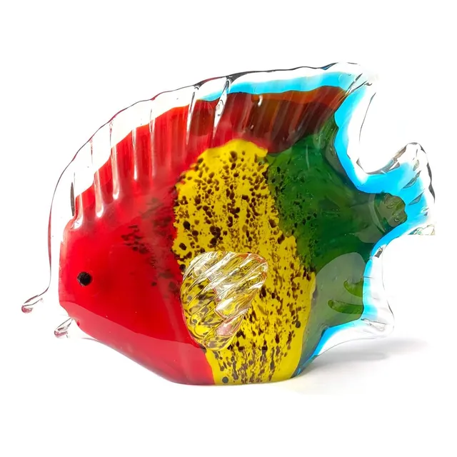 Figuras De Vidrio Soplado A Mano Peces Coloridos Para Colecc