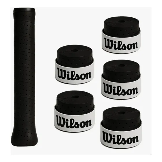 Kit 5 Un Overgrip Raquete Beach Furado Wilson - Env Imediato
