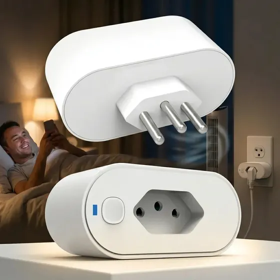Tomada Inteligente Wifi Smart Plug 16A Bivolt Medidor Consumo Energia Alexa Google Home Tuya Smart L