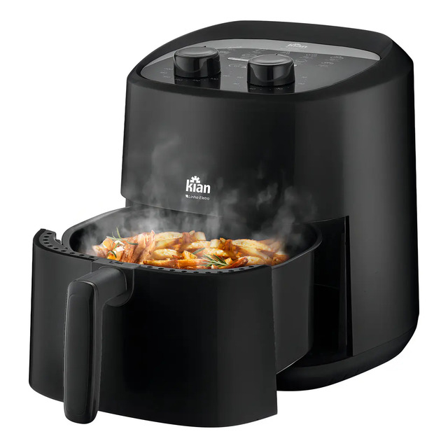 Fritadeira Elétrica Air Fryer Sem Oleo Antiaderente 1200w Af-105 3,5 Litros Kian Preto 127...