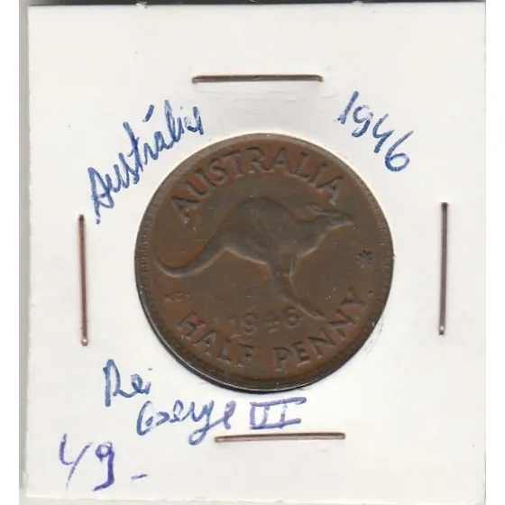 Australia,half Penny De 1946, Rei George Vi