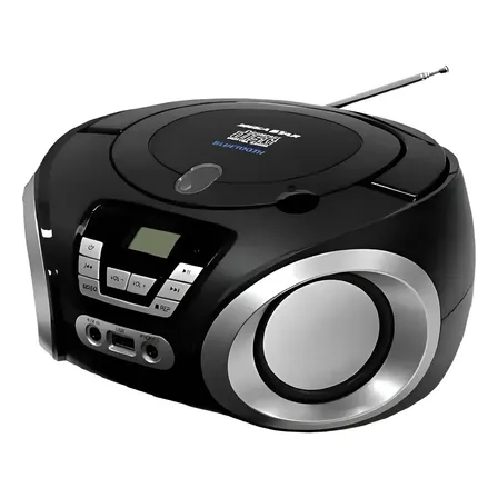 Micro System Megastar Mp-1842bt Radio Portatil Com Bluetooth USB FM Com Entrada Auxiliar in Fone e Toca CD