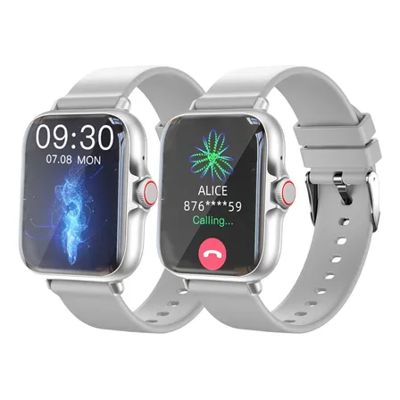 Reloj Inteligente Unisex Con Llamadas Bluetooth Plateado
