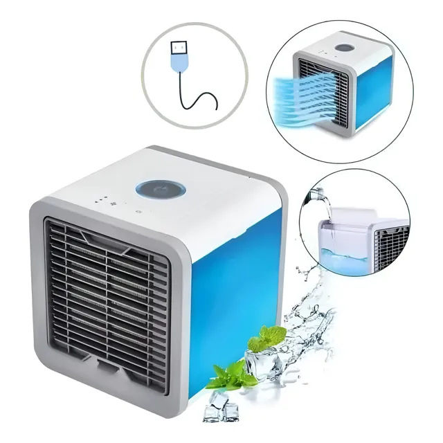 Mini Aire Acondicionado 3 Niveles Purificador Humidifica