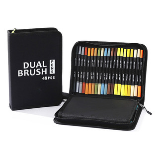 48* Conjunto De Pincéis De Ponta Dupla Para Colorir E Pintar 48* Conjunto De Pincéis De Ponta Dupla Para Colorir E Pintar