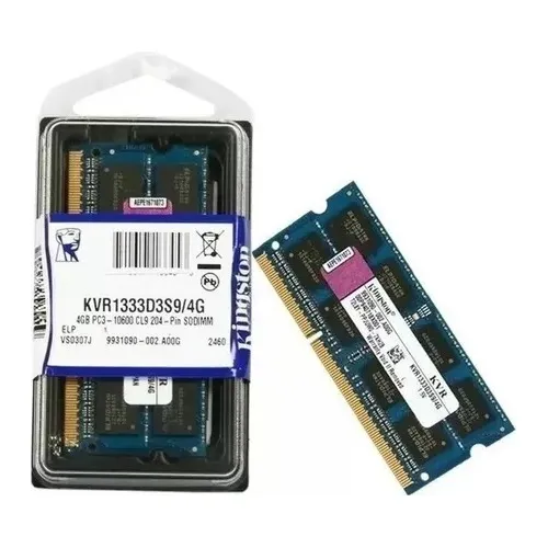 Kingston: Memoria Ddr3 4gb So-dimm 1333 (pequeña De Portatil