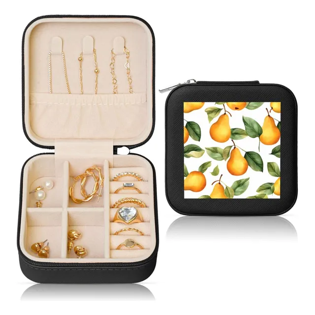 Viaje Diseño Pera Fruta Acuarela Piel Sintetica Para