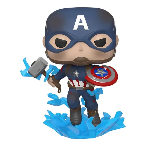 Funko Pop Marvel: Endgame-capt-aw/brokenshield&mjolnir