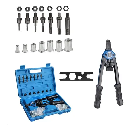 Kit Rebitadeira Manual Profissional 110 Pcs Rebite Rosca