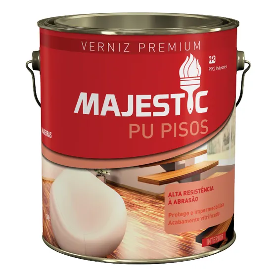 Plastificante Para Pisos De Madera Renner Pu Pisos - 3,6 Lts Color Satinado