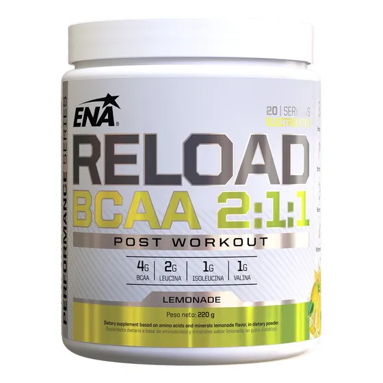Reload Bcaa 2:1:1 Ena Amino Recuperador Polvo Post Entreno