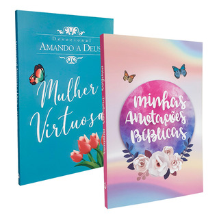 Caderno Oração Bíblico Borboleta + Devocional Amando A Deus Caderno Oração Bíblico Borboleta + Devocional Amando A Deus