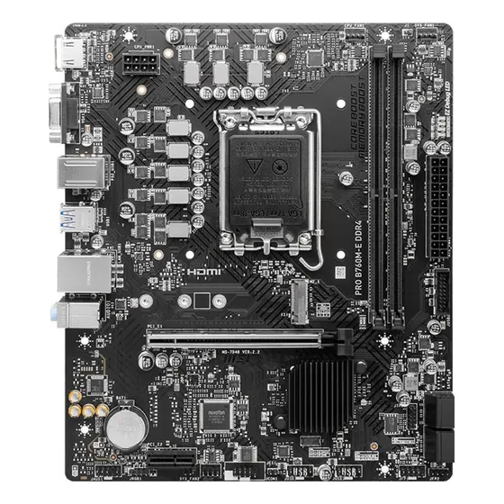 Placa Mãe Msi Pro B760m-e Ddr4, Intel Lga 1700, Pcie 4.0