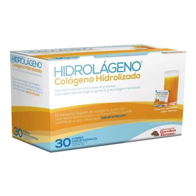 Hidrolágeno® | Colágeno Hidrolizado X 30 Sobres Sabor Naranja