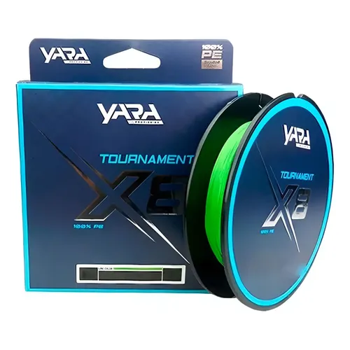 Linha Multifilamento Tournament X8 Yara 0,21mm 20lbs 150m | Frete