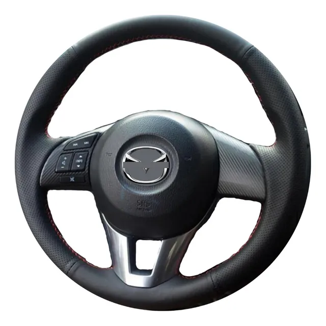 Ws Cubre Volante Funda Para Mazda 3 2 6 Cx3 5 9 2015-17 Piel